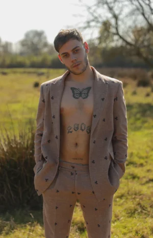 Ehram Ceviz Motif Ceket Erkek 1