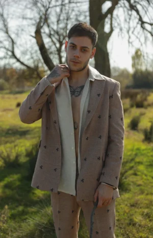 Ehram Ceviz Motif Ceket Erkek 2