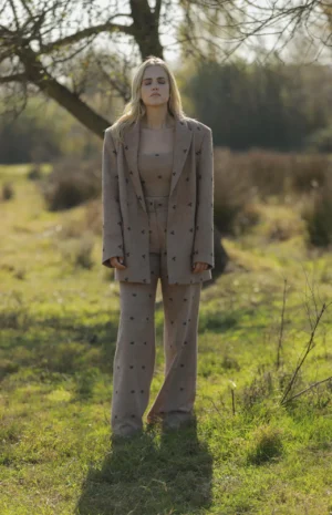 Ehram Ceviz Motif Ceket Kadın 1