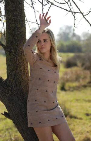 Ehram Ceviz Motif Elbise 2